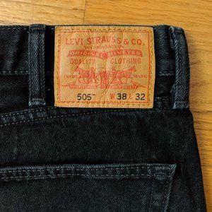 Levis Men's 505 Regular Fit-Jeans - W38 L32